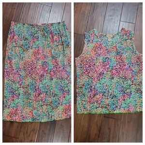 Choices Colorful Sleeveless Skirt Set size 2X
